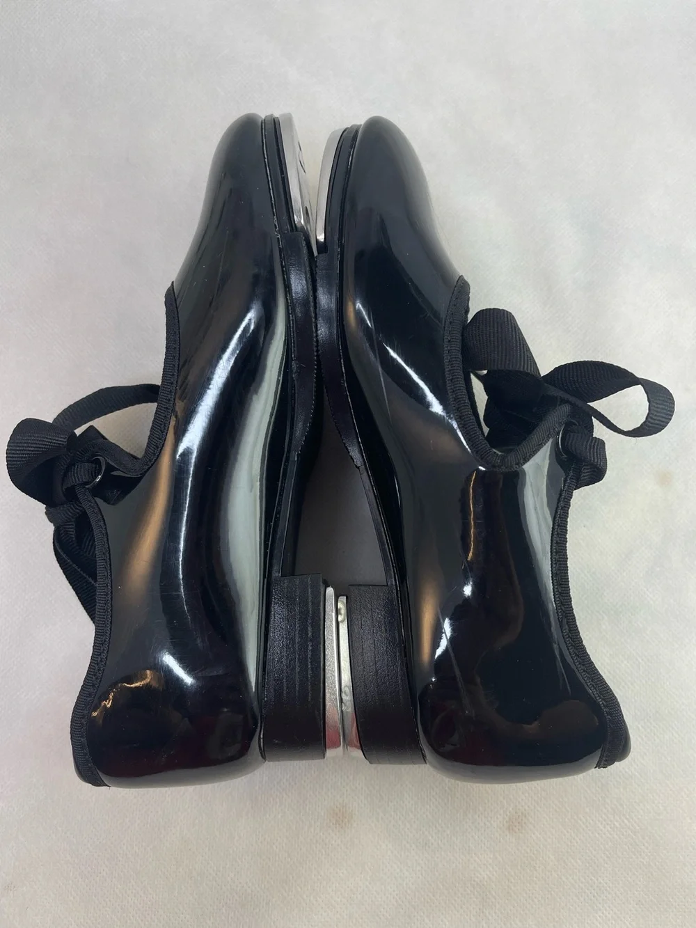 Capezio Girls Jr. Tyette Tap Shoe, Black Patent, 12 M US Little kids
